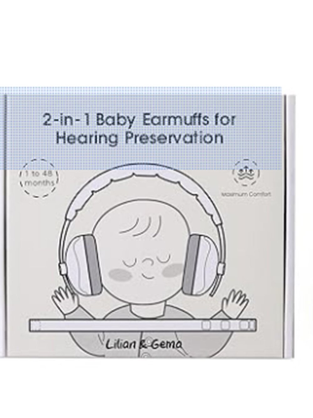 Baby Earmuffs Noise Protection Infant Headphones Adjustable Like New